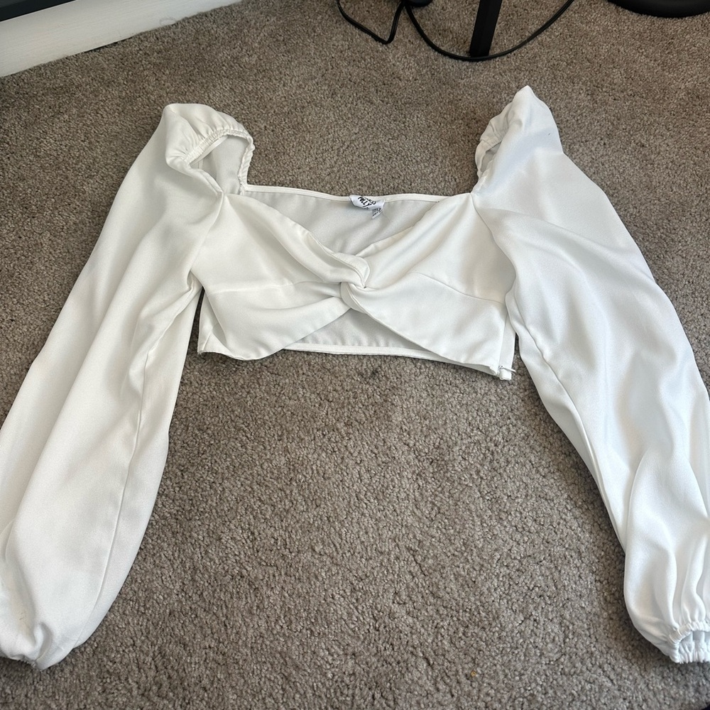 White princess polly long sleeve top